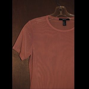 Mesh T-Shirt Bodysuit in Muave